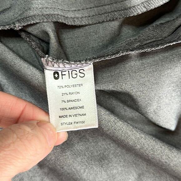 Figs Casma Three-Pocket Scrub Top GRAPHITE Small - Picture 4 of 5